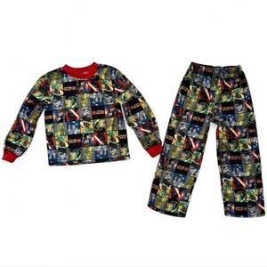 🚀 LEGO Star Wars Flannel Pajama Set - Boys Size 8